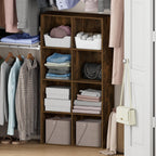 Reed 8-Cube Closet Organizers and Storage, Amber Pine