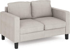Bayonne 2-Seater Loveseat Sofa, 54" Wide, Fog