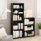 Jaya 5-Tier Book Shelf with Adjustable Shelves, Black Espresso