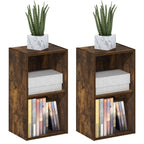 PASIR Set of 2 4-Tier Modern Book Shelf, Blackwood