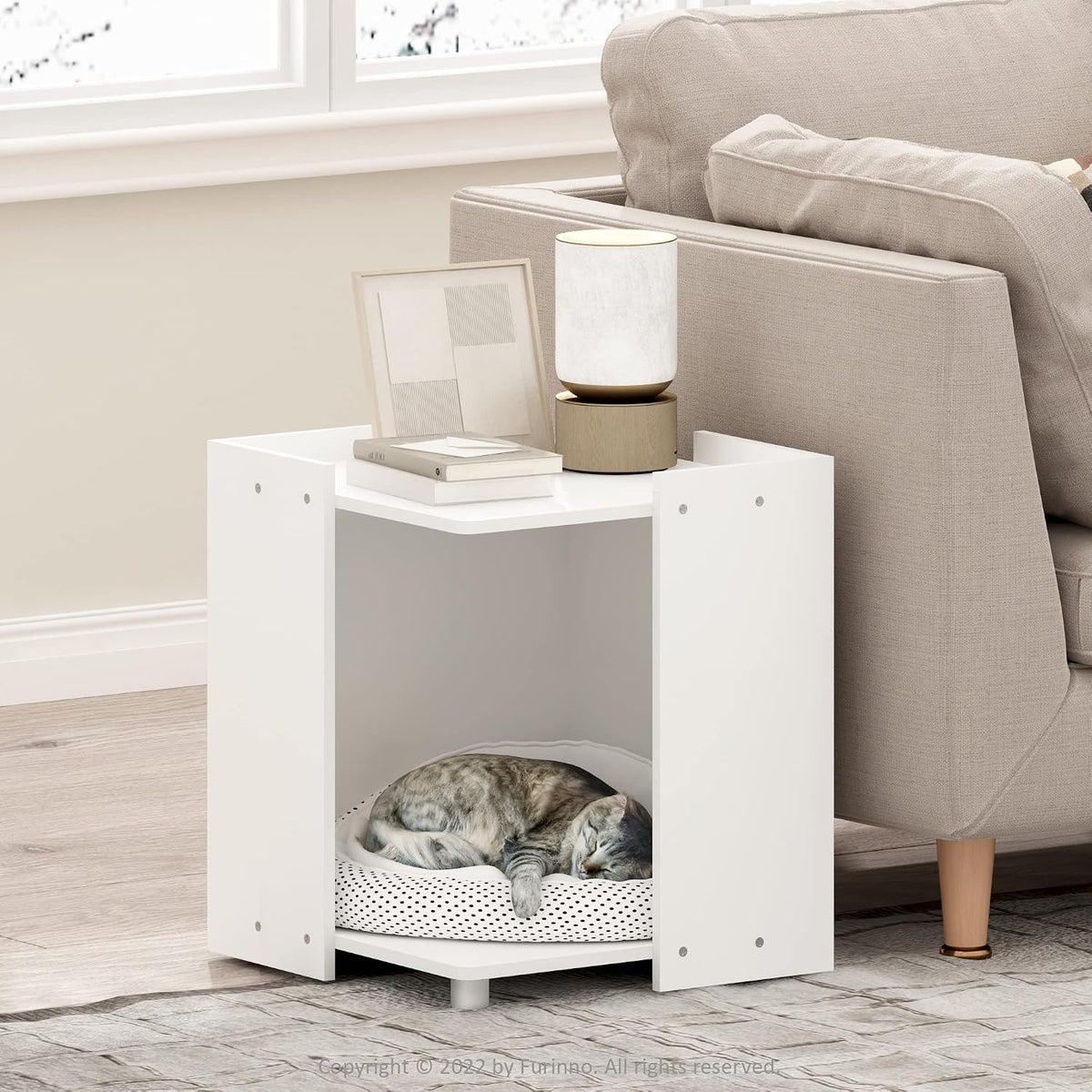 Peli 17" Square Cat Litter Box Enclosure, Americano