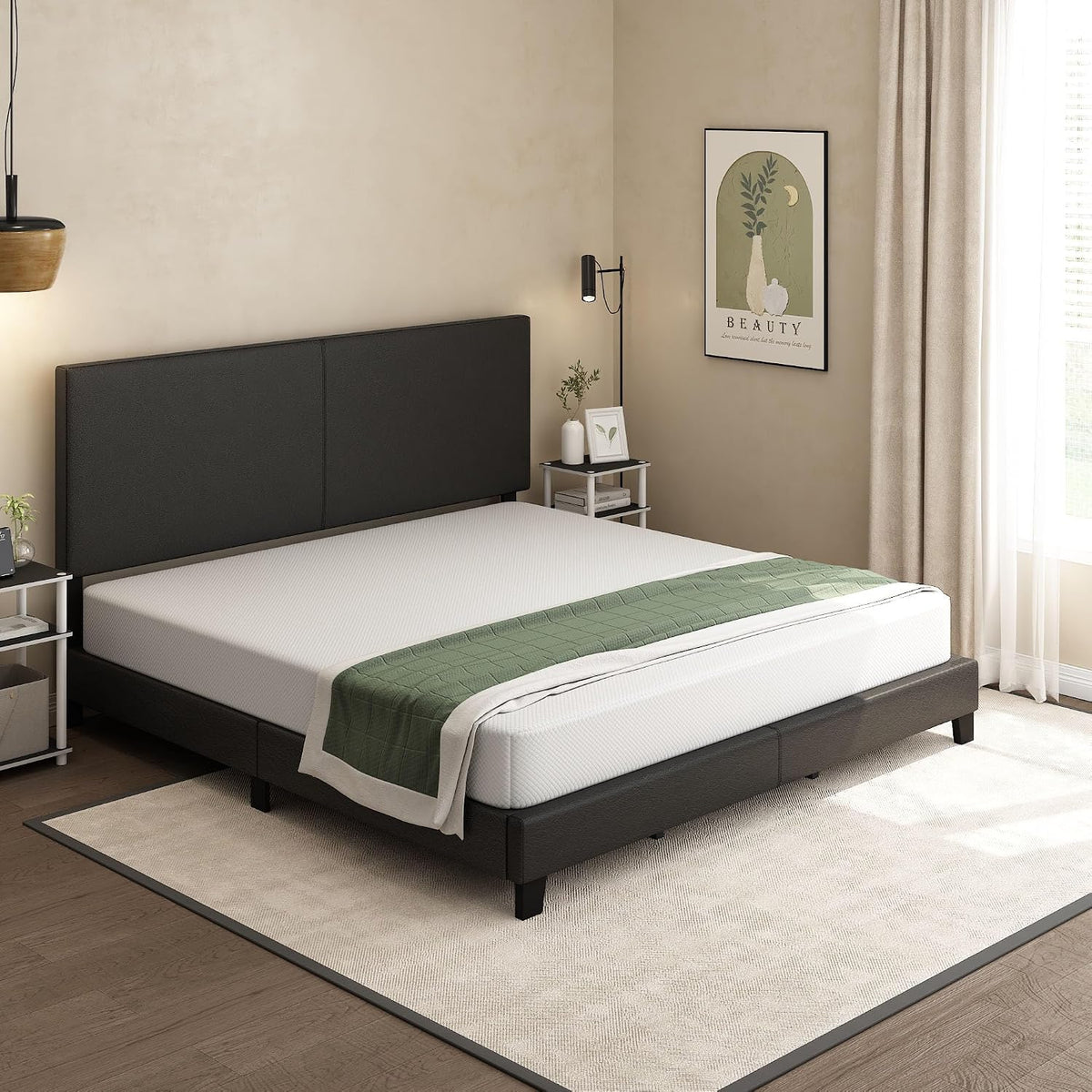 Tidur Cooling Gel Memory Foam Mattress, 8 Inch, King, White