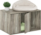 Peli Litter Box Enclosure, French Oak Grey
