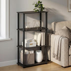 Turn-S-Tube Toolless 4-Tier Storage Shelves, Black Espresso
