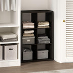 Cubic Extra Thick 6-Cube Closet Organizers and Storage, Dark Oak