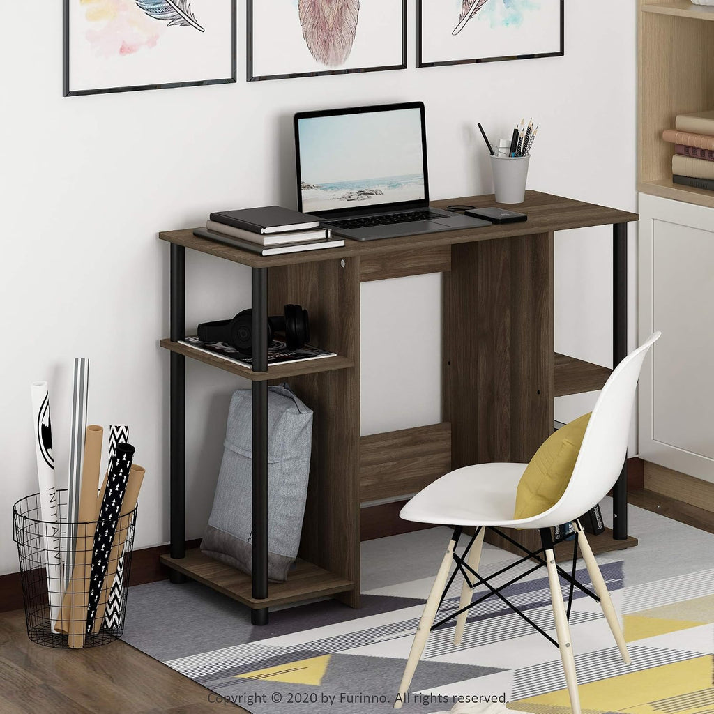 Jaya Computer Study Desk, Columbia Walnut/Black