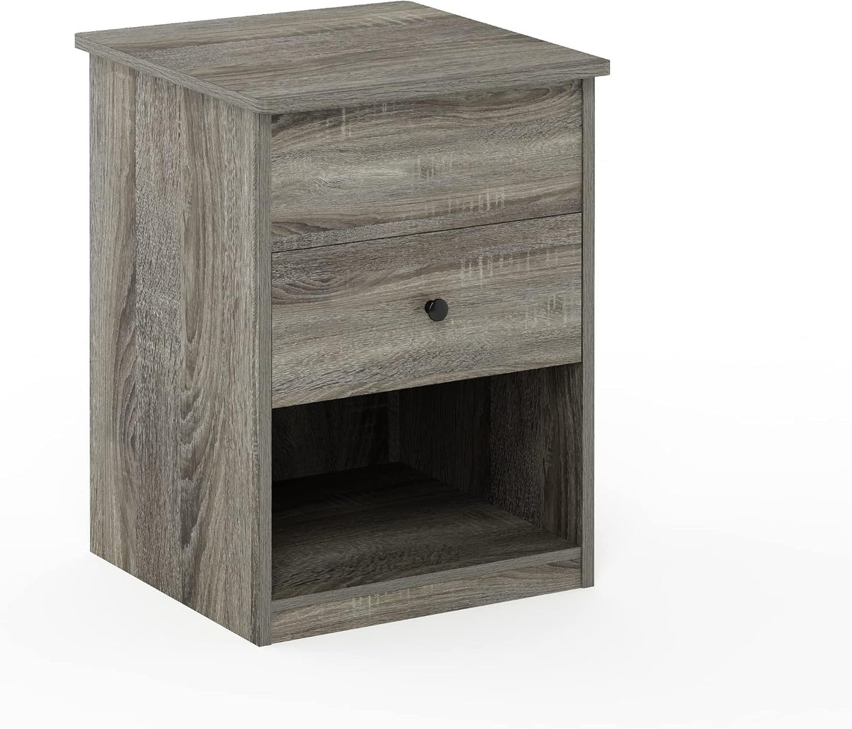 Jensen Lift-Top Night Stand with Drawer, French Oak Grey