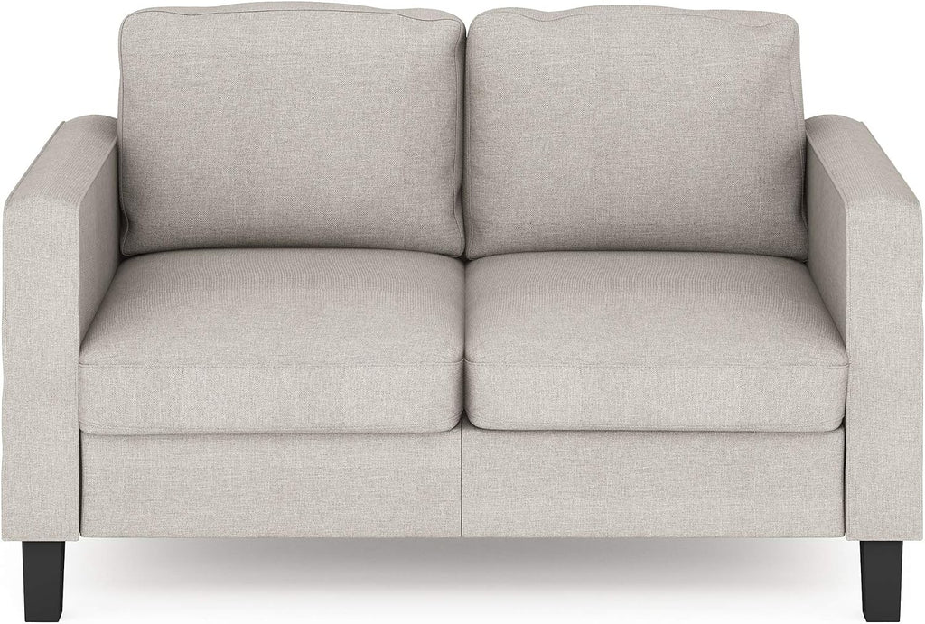 Bayonne 2-Seater Loveseat Sofa, 54" Wide, Fog