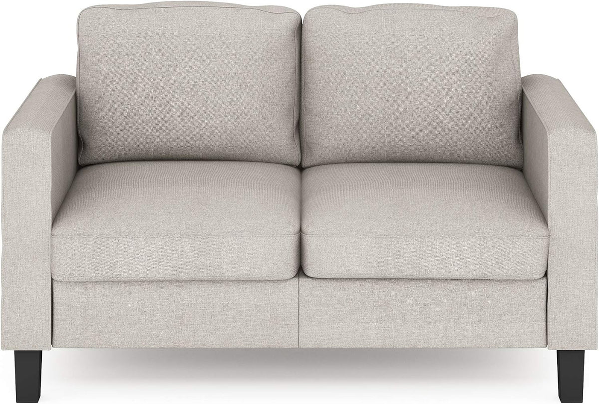 Bayonne 2-Seater Loveseat Sofa, 54" Wide, Fog
