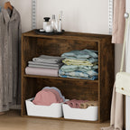Reed Closet Organizers and Storage, 2-Tier Organizer, Amber Pine