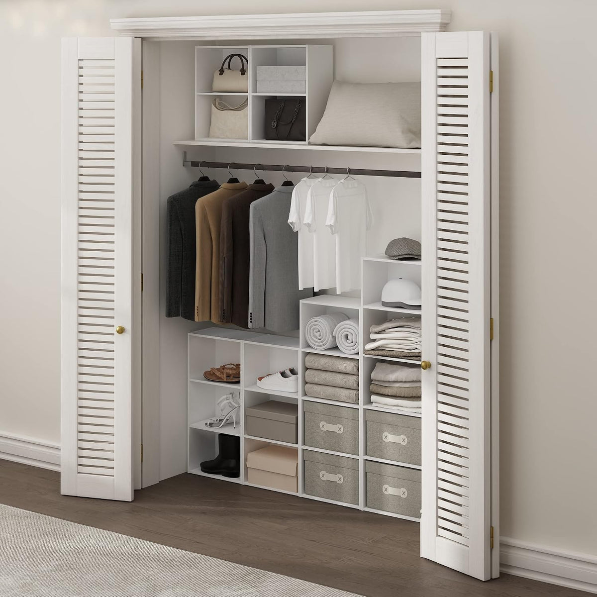 Luder 3-Tier Open Shelf Bookcase, White