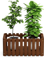 Outdoor Rectangular Planter Box, Natural