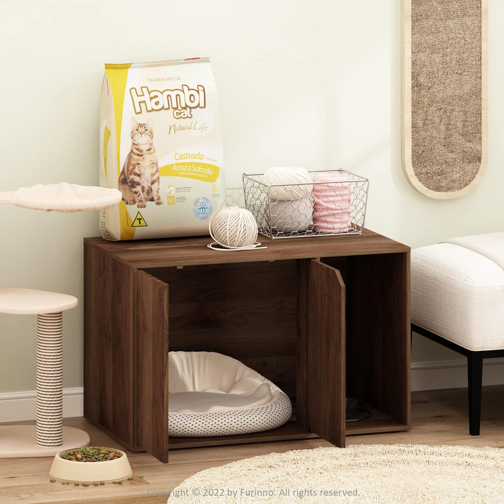 Peli Litter Box Enclosure, Columbia Walnut