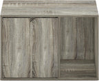 PELI 24" Wide Cat Litter Box Enclosure, French Oak Grey
