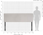 Roanne Plain Headboard, King, Fog