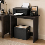 Simplistic Printer Stand with Large Desktop, Espresso