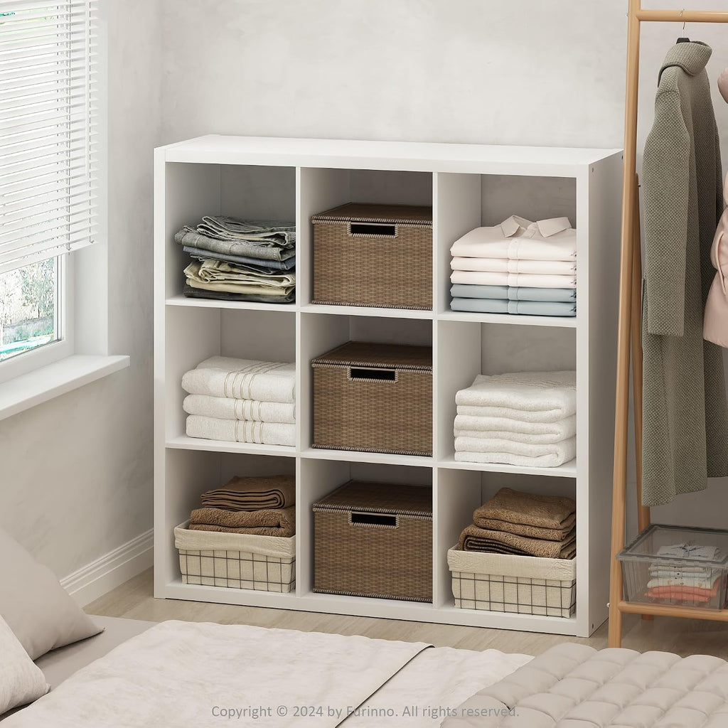 Cubic Extra Thick 9-Cube Closet Organizers and Storage, White