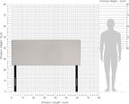 Roanne Plain Headboard, Queen, Fog
