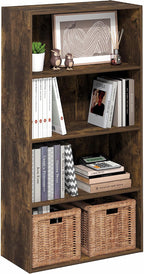 Reed Closet Organizers and Storage, 4-Tier Organizer, Amber Pine