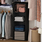 Reed Closet Organizers and Storage, 4-Tier Organizer, Blackwood