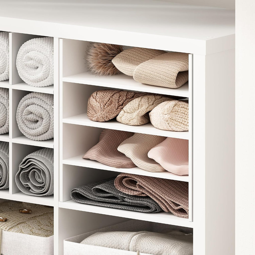Cubicle Cube Insert, 3-Shelf Cube Organizer, Fits into Extra Thick Cubes, for Organizers and Storage, White (Does not fit IKEA Kallax Shelving)