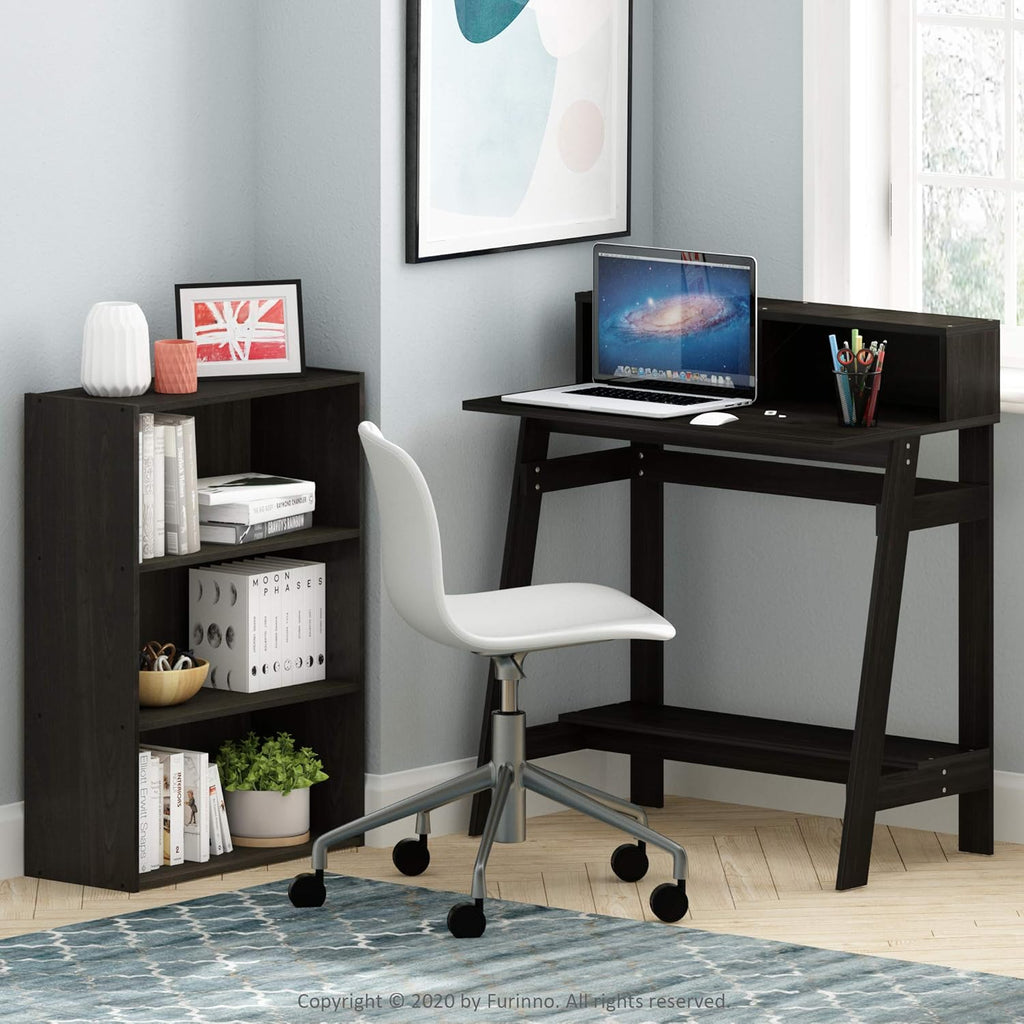 Simplistic 31-Inch Compact Computer Desk, Black Espresso