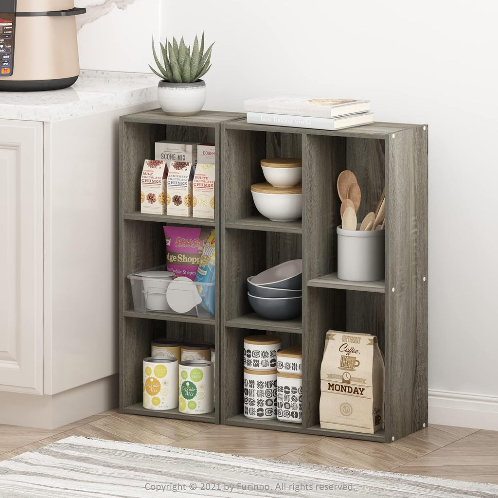 Luder 5-Cube No Tool Assembly Open Shelf, French Oak