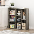 Luder 5-Cube No Tool Assembly Open Shelf, French Oak
