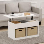 Jensen Lift Top Coffee Table, Solid White