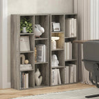 LUDER Set of 2 Book Shelf, 7-Cube, French Oak