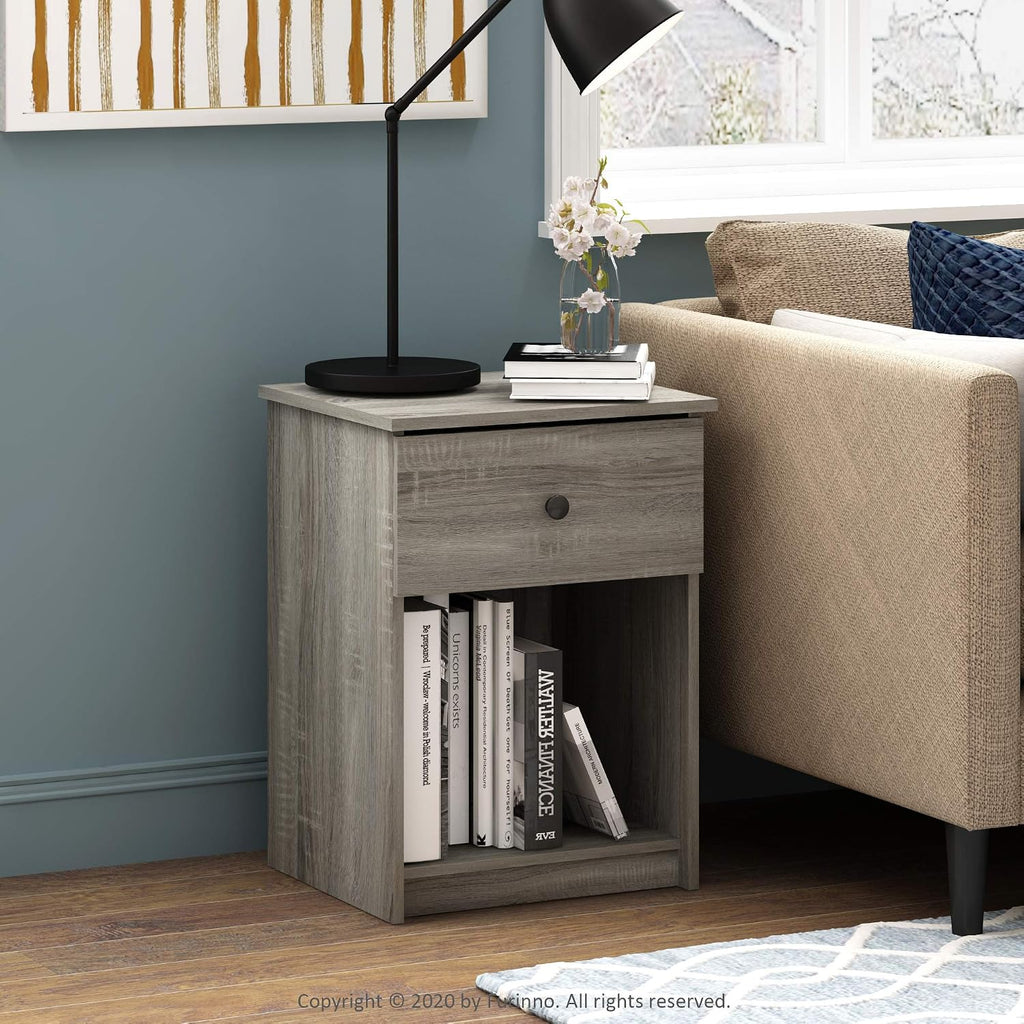 Tidur Nightstand, 1-Pack, French Oak Grey