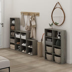 LUDER 4-Tier Book Shelf, Open Shelves Bookshelf, French Oak