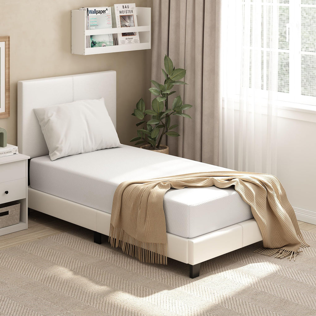 Tidur Cooling Gel Memory Foam Mattress, 10 Inch, Twin, White