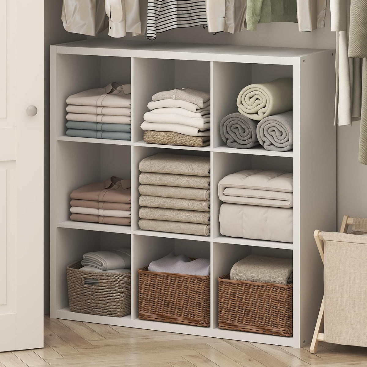 Cubic 9-Cube Closet Organizers and Storage, Closet Organizer, White