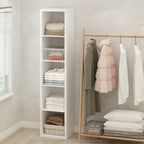 Cubic Extra Thick 5-Cube Closet Organizers and Storage, White