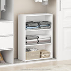 Reed Closet Organizers and Storage, 3-Tier Reversible Closet Shelves, Closet Organization Shelf, 9.7 x 23.7 x 31.5, for Bedroom, Closet, Plain White