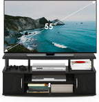 JAYA Large Entertainment Stand for TV Up to 55 Inch, Blackwood