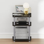 TURN-N-TUBE Toolless 3-Tier Night Stand, Nightstand, Espresso