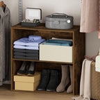 Reed Closet Organizers and Storage, 2-Tier Organizer, Amber Pine