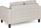 Bayonne 2-Seater Loveseat Sofa, 54" Wide, Fog