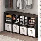 Cubicle X-Shelf Cube Shelf Insert, Dark Oak