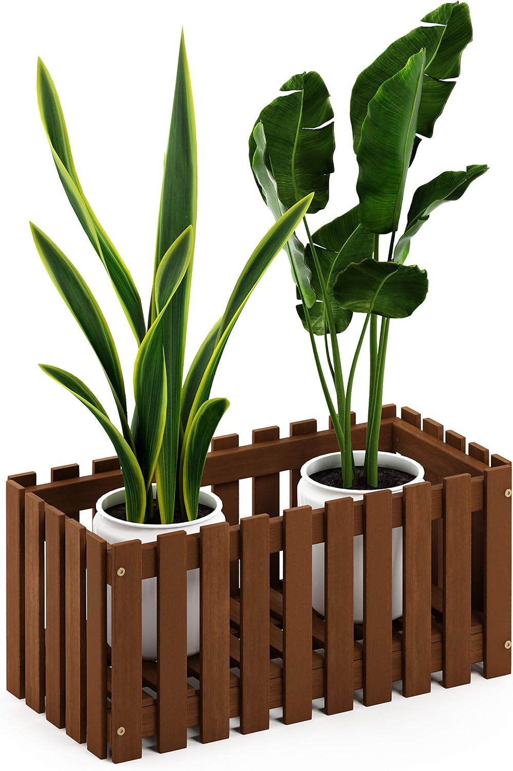 Outdoor Rectangular Planter Box, Natural