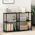 Turn-N-Tube Toolless Wide 3-Tier Storage Shelves, Black Espresso