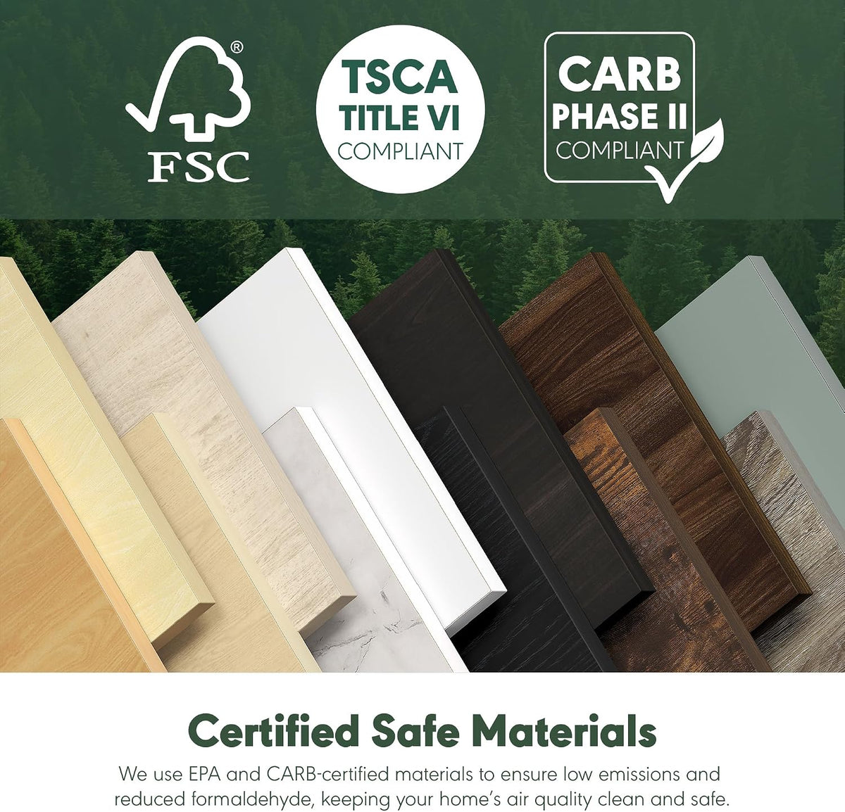 BESI 2-Tier Side Table with Metal Legs, Light Marble