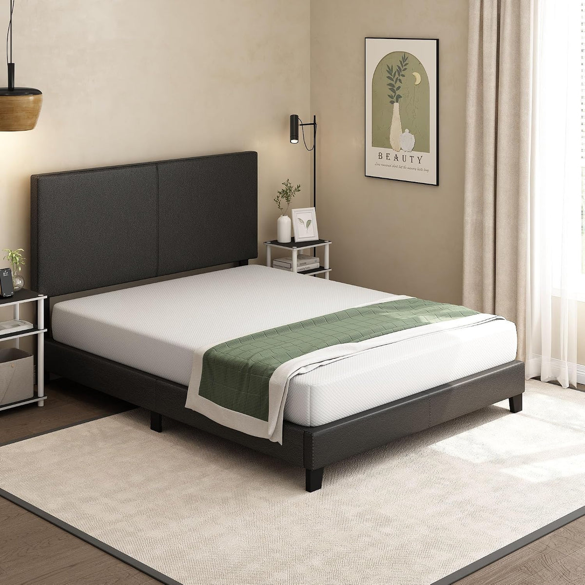 Tidur Cooling Gel Memory Foam Mattress, 8 Inch, Queen, White