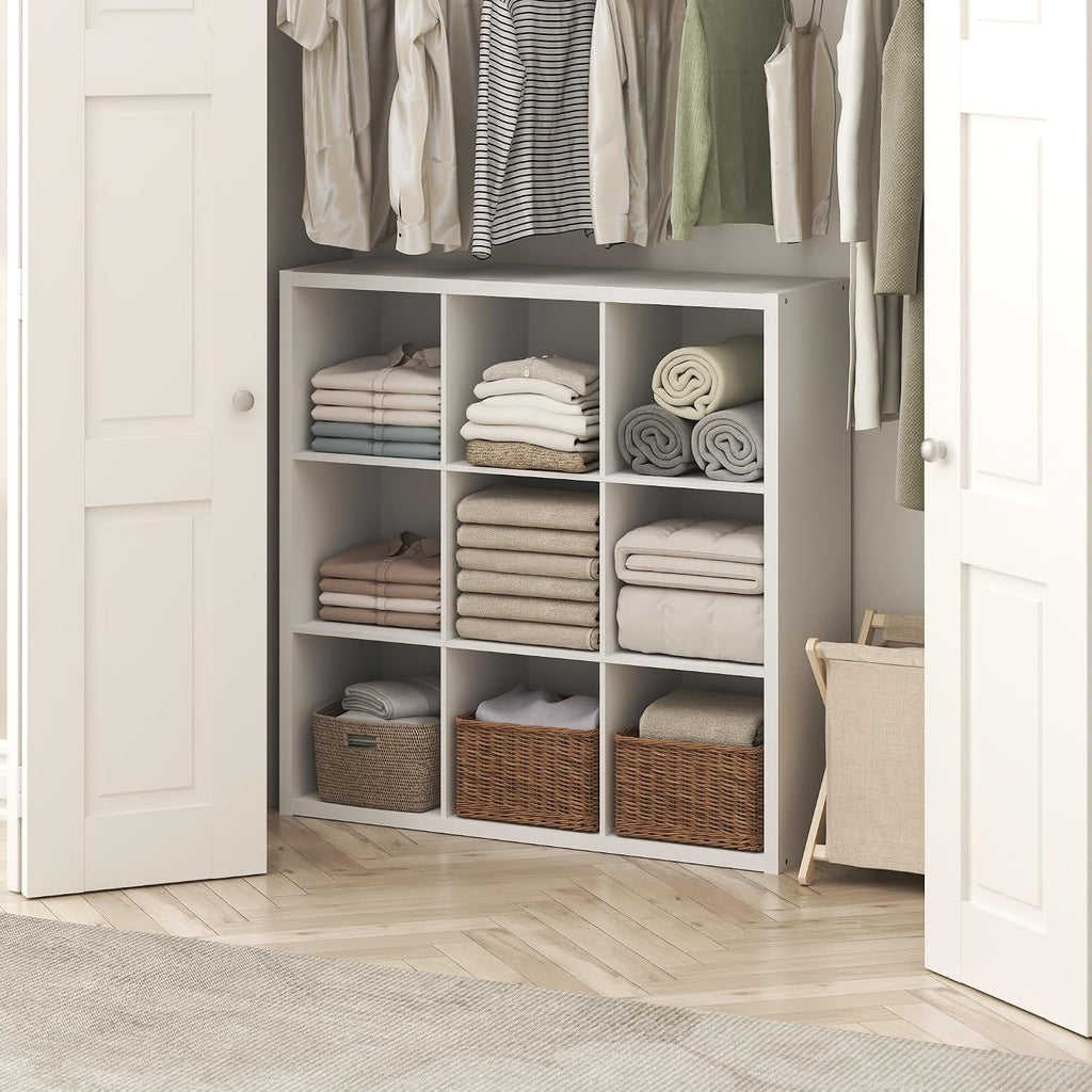 Cubic 9-Cube Closet Organizers and Storage, Closet Organizer, White