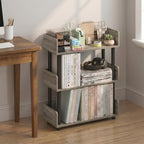 Turn-N-Tube Book Shelf, 3-Tier Bookshelf, Bookcases, French Oak