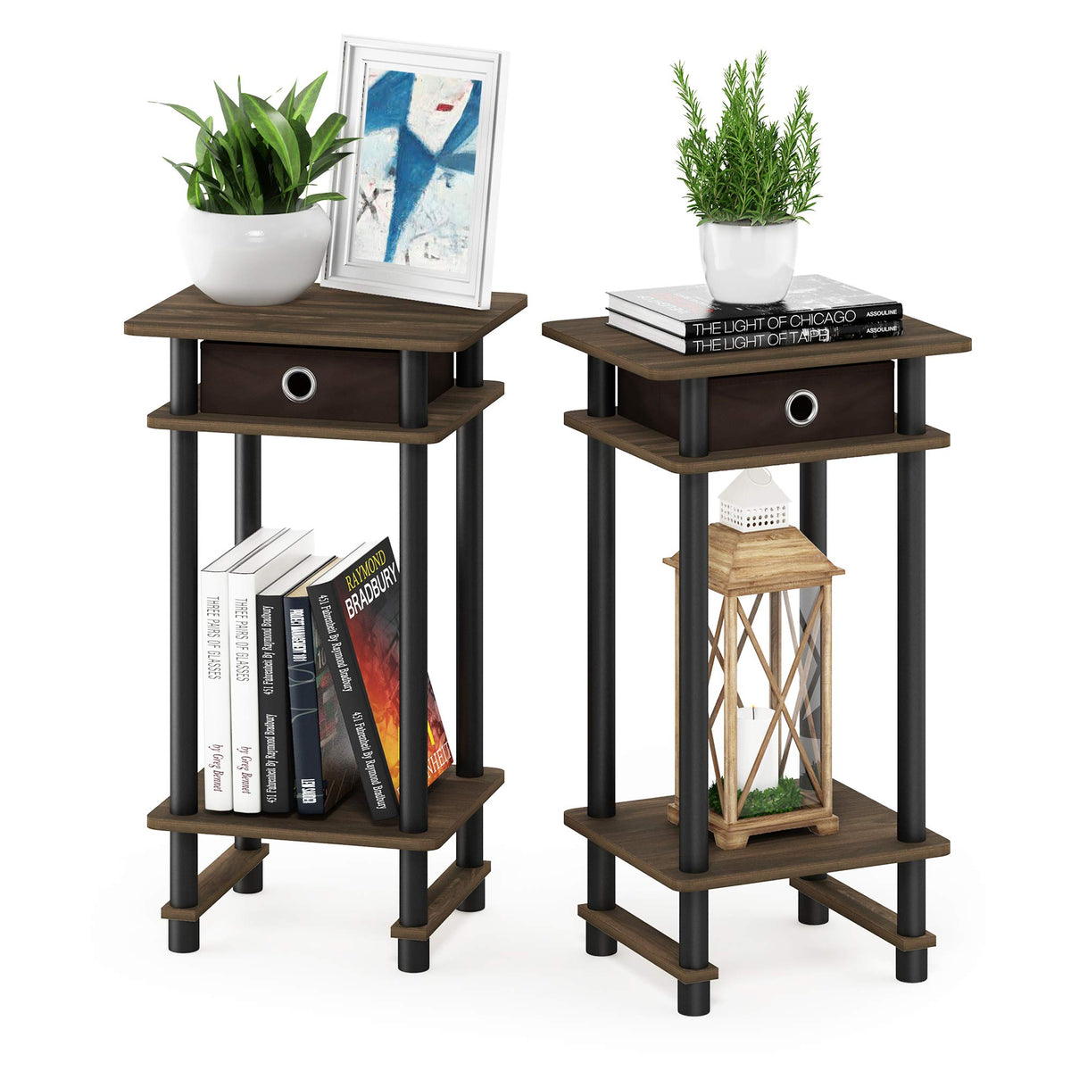 17017 Turn-N-Tube End Table, 1-Pack, Espresso