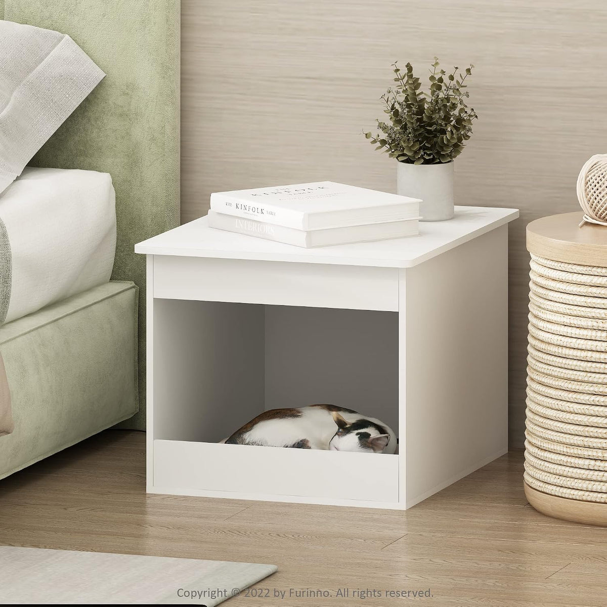 Peli Top Opening Litter Box Enclosure, Solid White