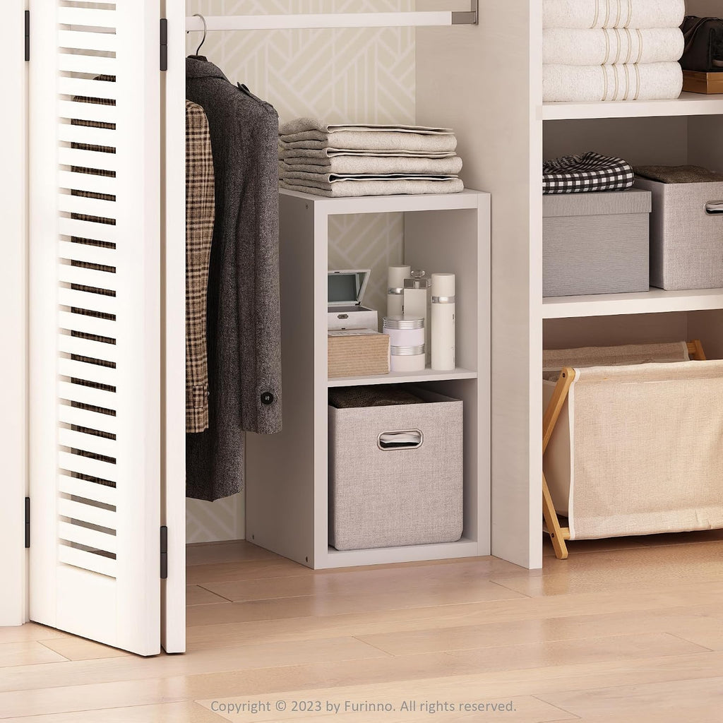 Cubic Extra Thick 2-Cube Closet Organizers and Storage, White